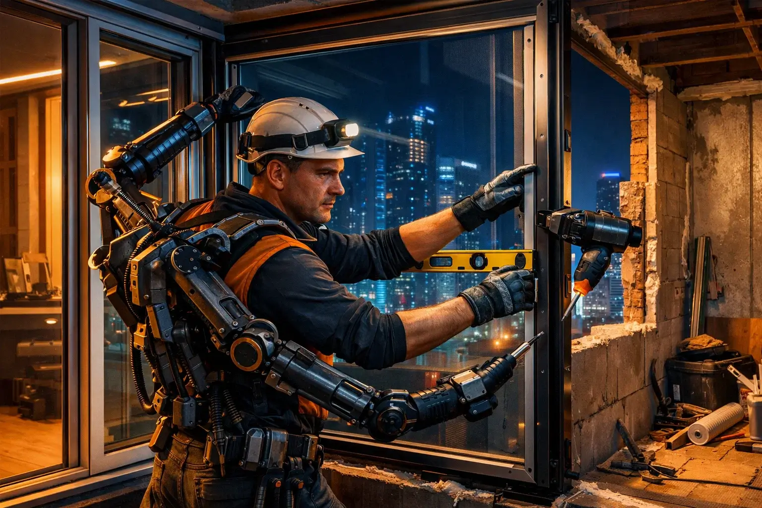 osteklenie balkona nochyu ekzokelet